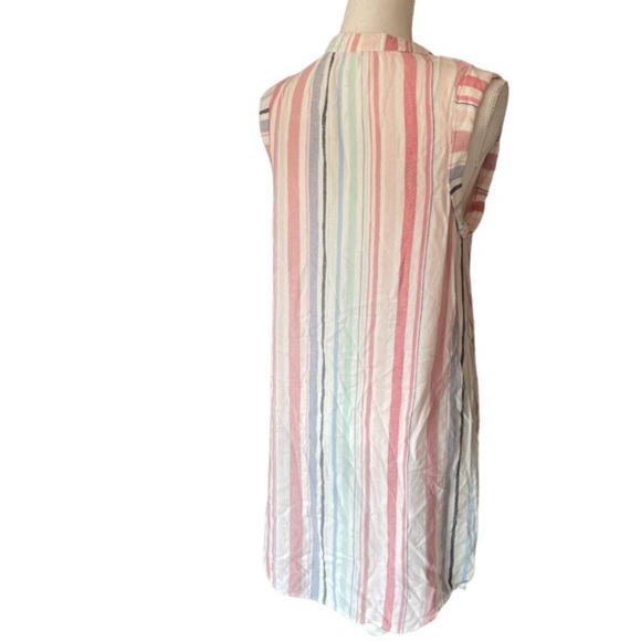 Anthropologie Dress Womens XS Cloth&Stone Stripe Sleeveless Lightweight Spring - Picture 9 of 12